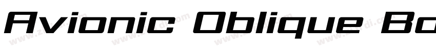 Avionic Oblique Bold字体转换 Avionic Oblique Bold字体转换